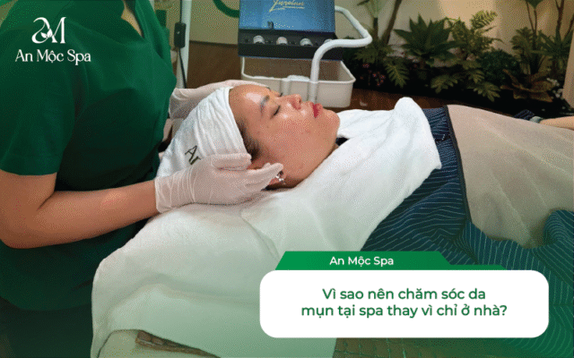 chăm sóc da mụn tại spa