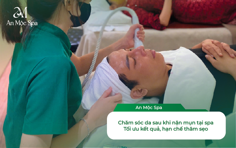 nặn mụn tại spa