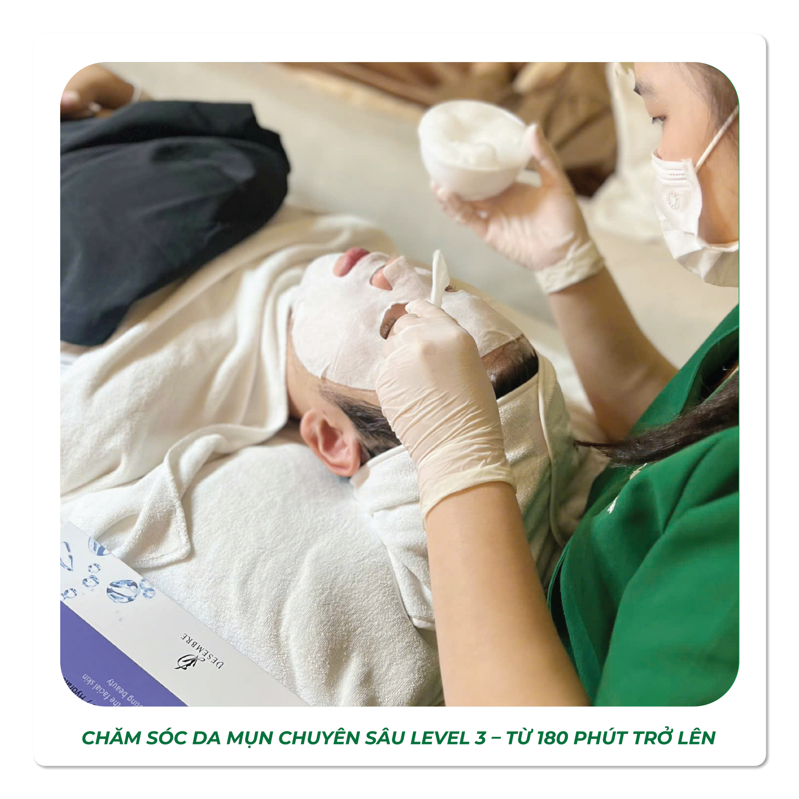 Chăm Sóc Da Mụn Chuyên Sâu Level 3 – Từ 180 Phút Trở Lên