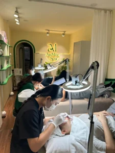 Không gian chăm sóc da mụn chuyên sâu tại An Mộc Spa Đống Đa