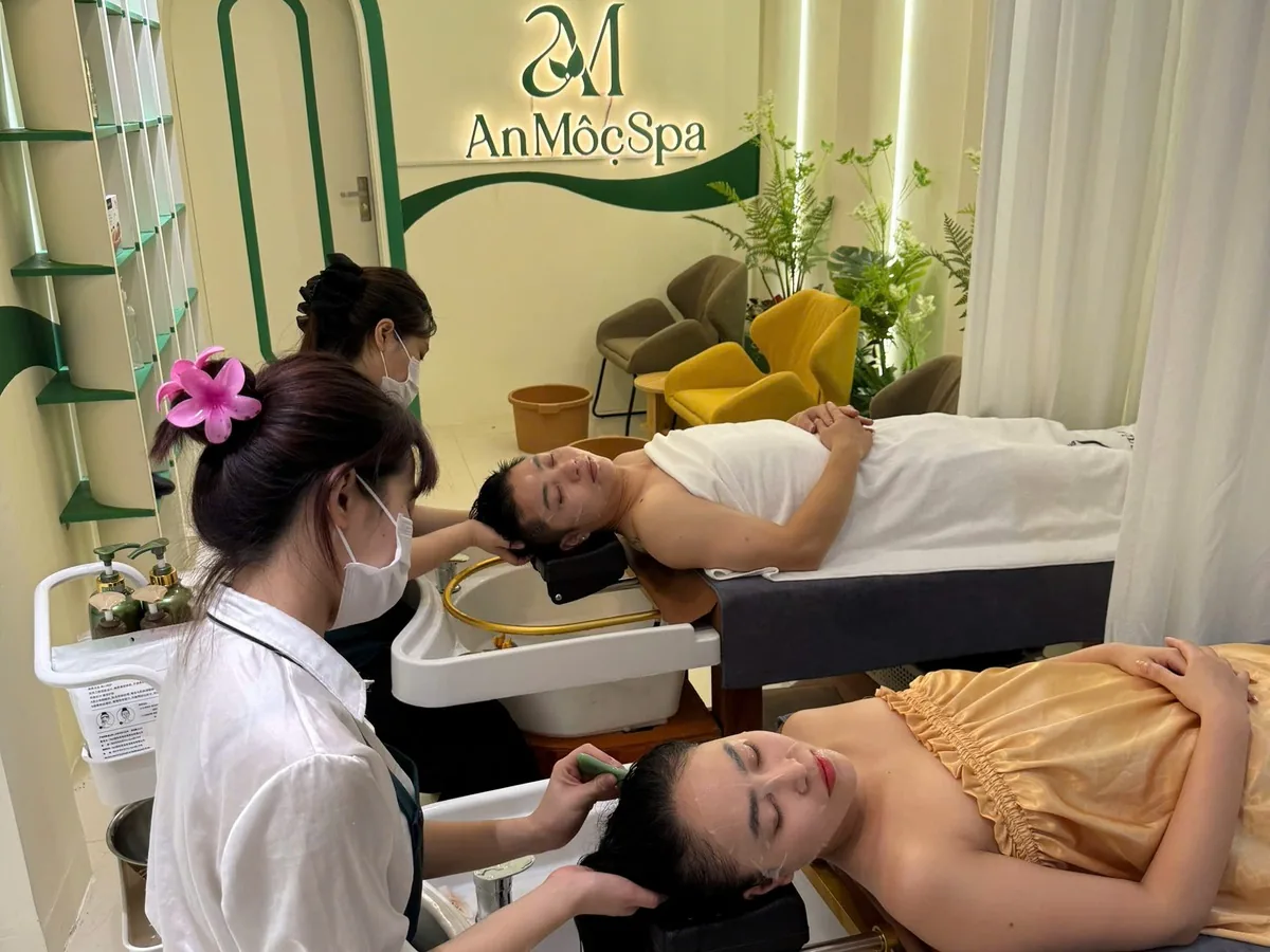 Review spa gội đầu dưỡng sinh Đống Đa — gội đầu dưỡng sinh tại An Mộc Spa, 134 Nguyễn Văn Tuyết
