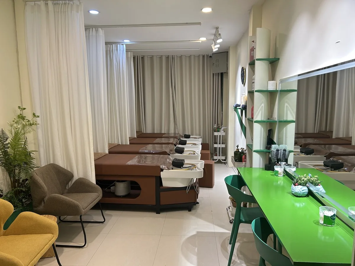 Không gian phòng gội đầu dưỡng sinh tại An Mộc Spa, 134 Nguyễn Văn Tuyết, Đống Đa